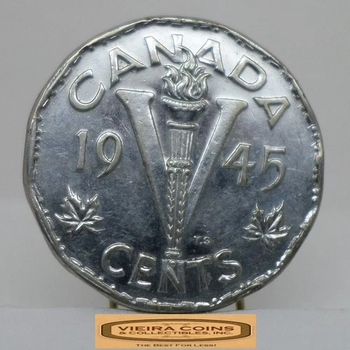 1945 Canada 5 Cents — photo from another recent sale