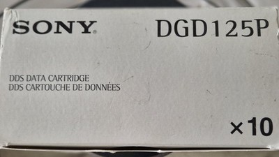 10er-Pack Sony DGD125P Data Cartridge Magnetband / DDS 3 / 12GB / NEU & OVP NOS