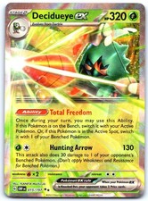 DECIDUEYE EX 015/197 NM DOUBLE RARE OBSIDIAN FLAMES POKEMON HOLO B1-S12