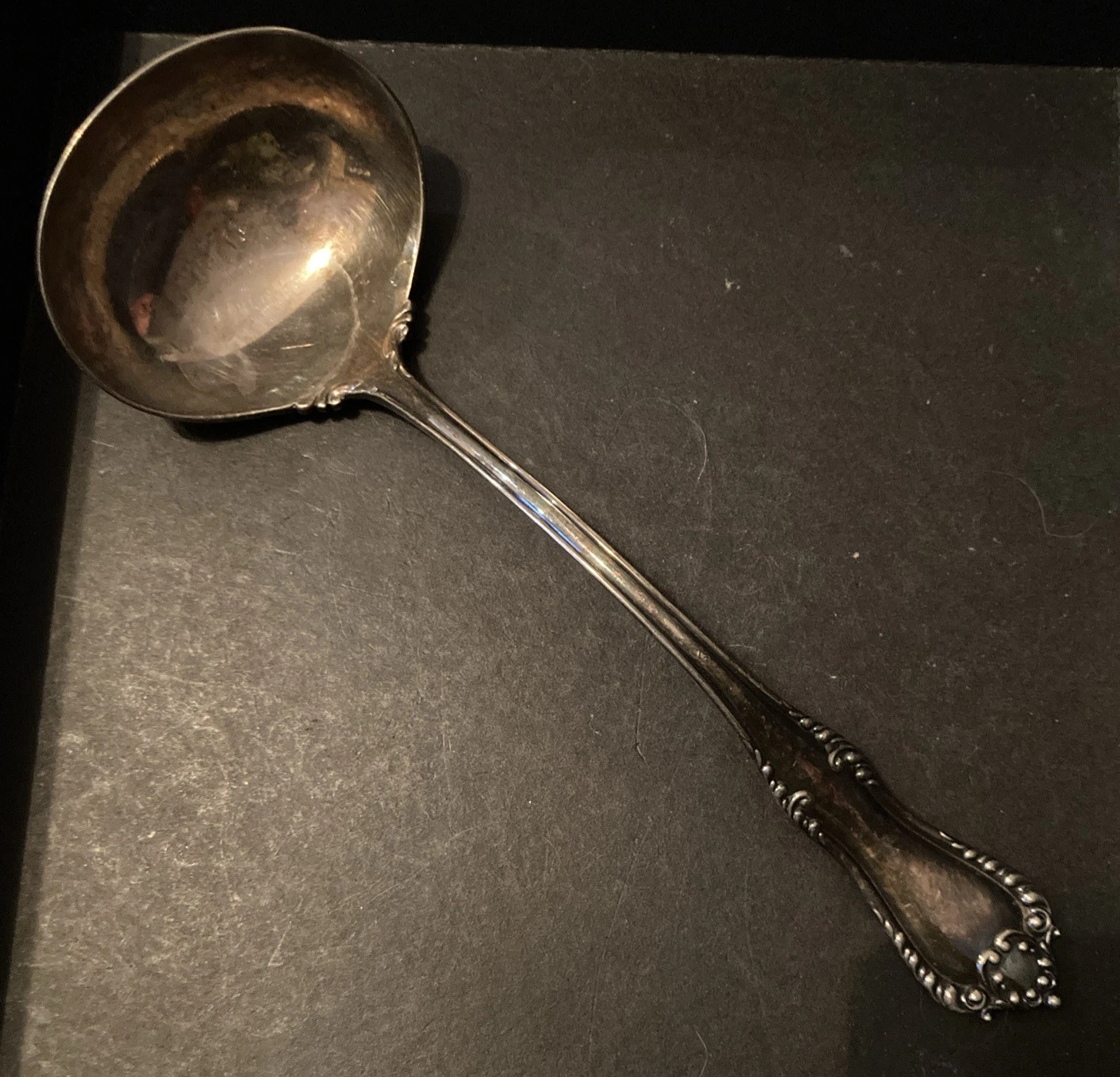 12" Punch Serving Ladle Vintage REED & BARTON silverplate CARLTON pattern