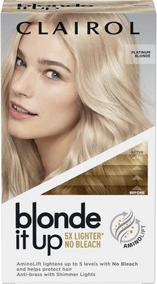 BRANDED Clairol Blonde It Up, Permanent High Lift No Bleach, Platinum Blonde