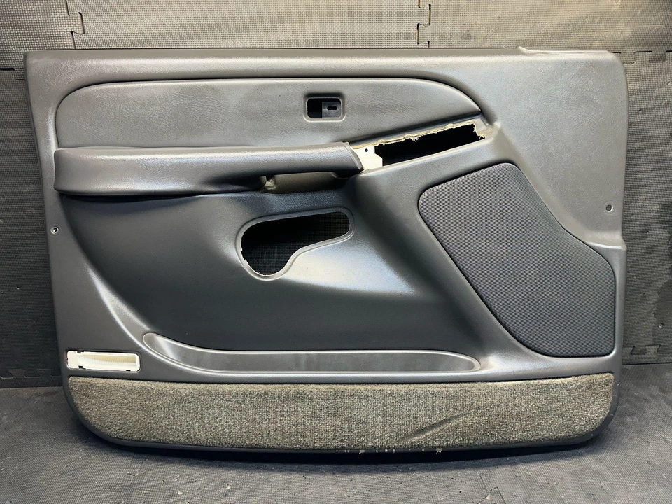 2005 Chevrolet Silverado 2500HD Front Driver Door Trim Panel 04 05 06 07 OEM - Image 2 of 4