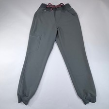 FIGS Zamora Jogger Scrub Pants Womens XS/P Green Gray Medical Nursing Technical