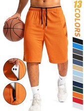 Mens Sports Running Shorts Gym Fitness Basketball Jogging Beach Training Pants