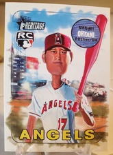 SHOHEI OHTANI Rookie Angels RC Team Brinkz Art Fan Print Card ACEO HTF DODGERS
