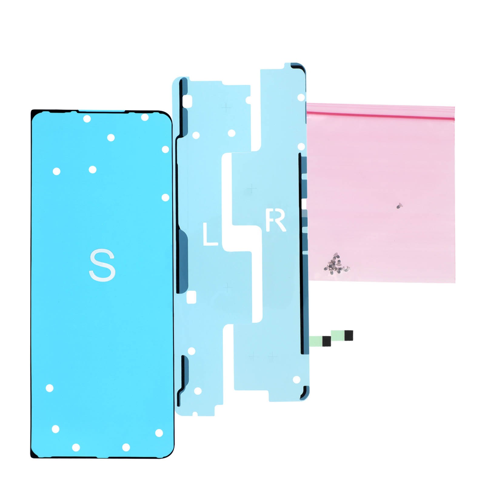 Fixation solide adhésif écran Samsung Z Fold 5 noir anti-décollement
