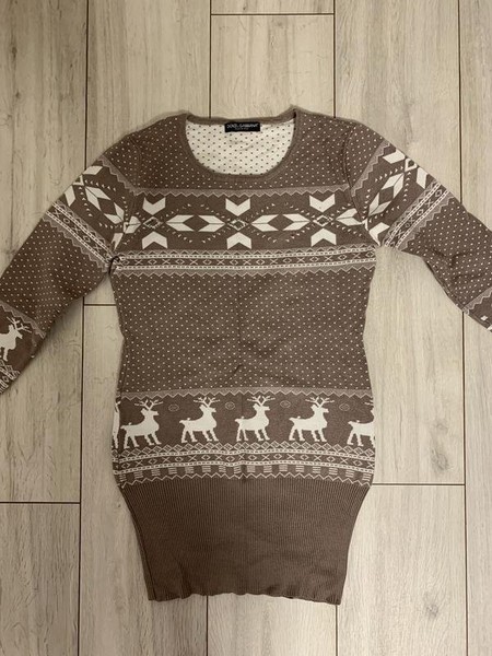 Women Dolce & Gabbana Sweater Beige Cotton 38 / M
