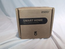 BSEED WiFi Touch Switch Black,2 Gang 1 Way Smart Light Switch Compatible with...