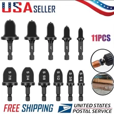 11x Swaging Drill Bit Tool Set HVAC Repair Kit Copper Pipe Flaring Tube Expander