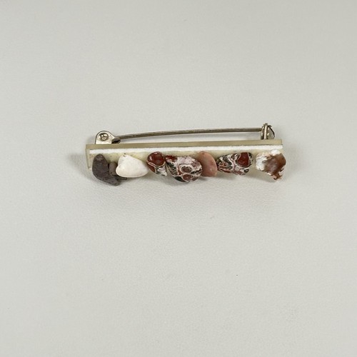 Vintage Leopardenfell Jaspis Rock Chips Handarbeit Kieselstift 1,5" x 0,3" 2,6g - Bild 5 von 16