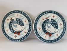 Vintage Goose Stovetop Burner Covers 1980s 1990s 10" Wide Japan Large GUC Heavy