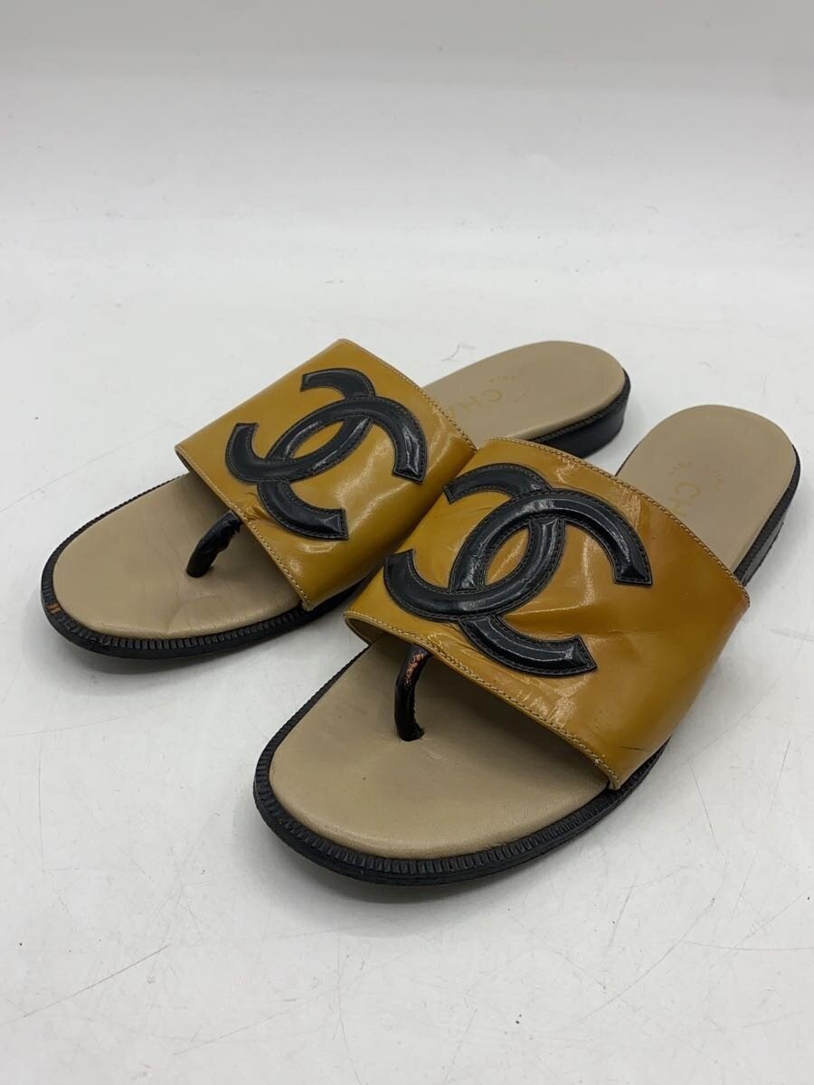 Chanel Mules Sandals Bicolor With Coco Mark Size 37 US About7 For Women thumbnail 8