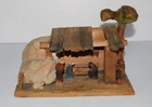 VTG WOODEN NATIVITY SCENE ONE-PIECE ANRI ITALY