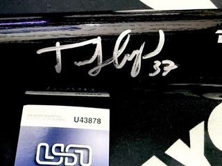 Teoscar Hernandez Autographed Signed Rawlings Bat LA Dodgers USASM COA