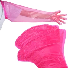 50 Pairs Field Dressing Gloves Disposable Deer Gutting Mittens Cleaning Gloves