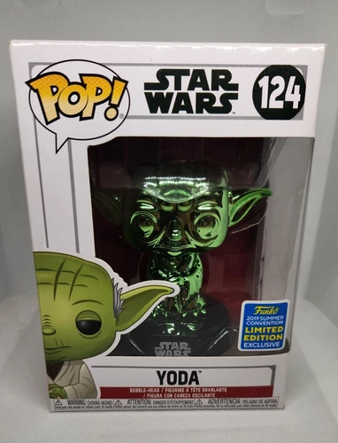 Funko Pop! Vinyl: Star Wars - Yoda (Green) (Chrome) - San Diego Comic Con FYE...