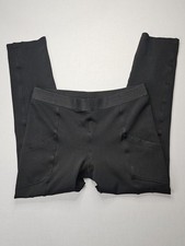 BCBGMAXAZRIA Black Ponte Seamed Leggings with Pockets - Size 10 M Medium