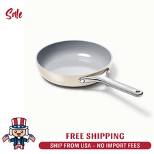 Caraway Home Frying Pan - 14.57"L x 7.87"W x 2.52"H - 550F - Color: Cream
