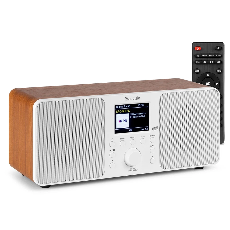 Audizio Genua DAB Radio Speaker with Bluetooth, FM Tuner and DAB+ Digital