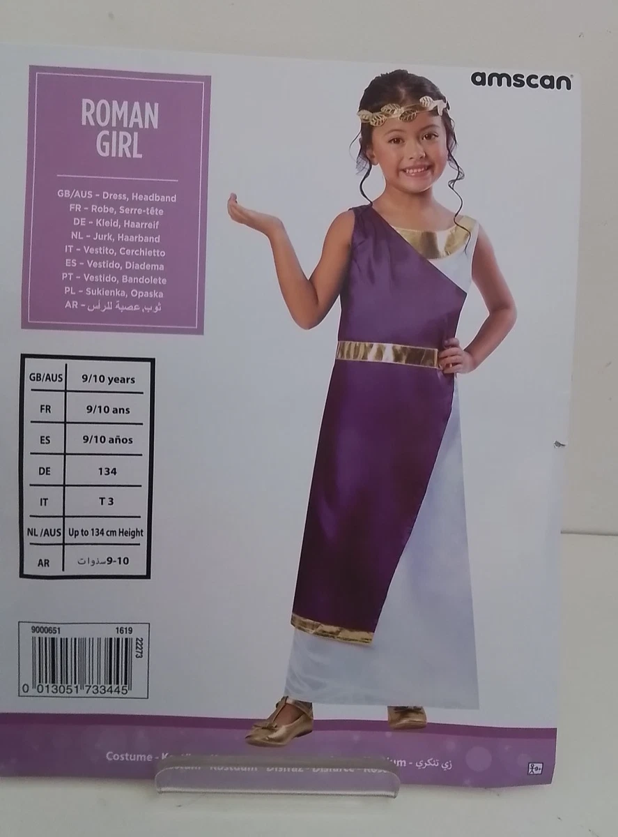 Amscan Costume Vittoriano Per Bambina - Abito Con Grembiule E Cappello - Per Eventi Scolastici E Feste Di Compleanno
