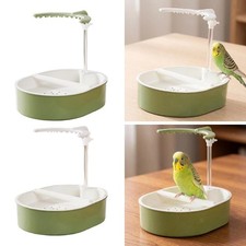 Bird Shower Fountain with Running Water Small Medium Birds Parrot Bathtub