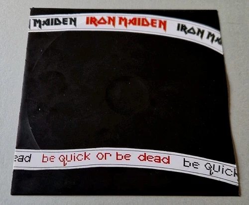 IRON MAIDEN~~BE QUICK OR BE DEAD ~~1992~~7" SINGLE~~MISPRESSED RARE SLEEVE~~EMI