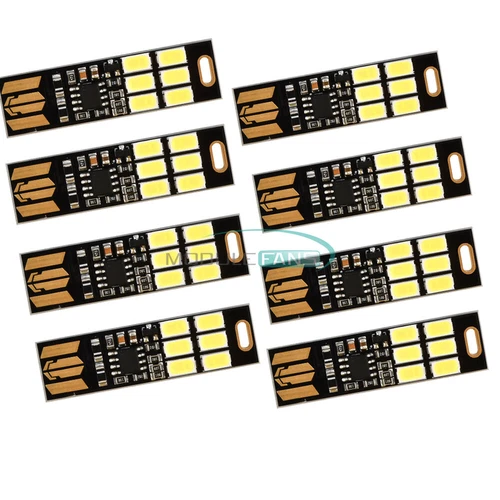 1/5/10pcs Portable Mini 5730 USB LED Light 5V Touch Sensor Dimmable Night Light