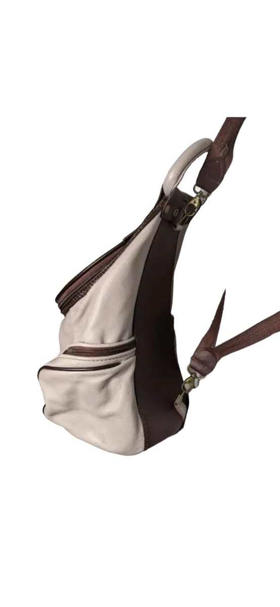 Small Convertible VA Made in Italy Gray Leather Backpack  display picture 1
