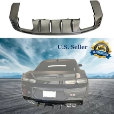 Fits 16-22 Chevy Camaro Rear Bumper Lip Diffuser - Black PP