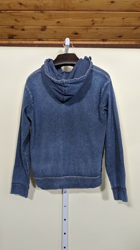 45 rpm Natural Indigo Dyed Full Zip Hoodie Jacket Size 2 Japan Artisan - Picture 3 of 6