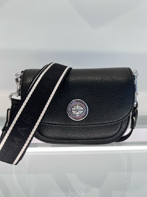 Marc Jacobs The Turn Lock, Logo, Leather Crossbody Mini Bag Marc Jacobs The Turn Lock, Logo, Leather Crossbody Mini Bag
