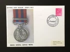 Indian General Service Medal National Army Museum Pegu Campaign 1852 -  1972 FDC