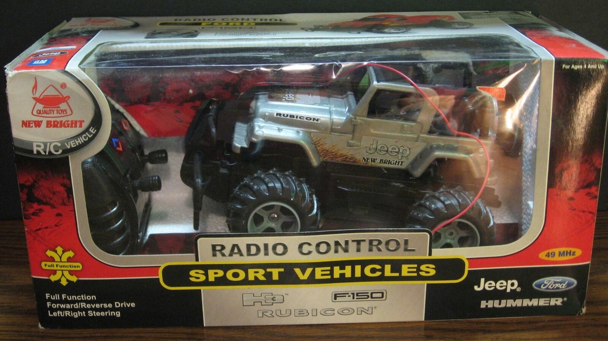 New Bright Radio Control Jeep Wrangler Rubicon New Open Box Tested