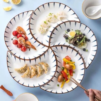 Ceramic Tableware Platter Household Gathering Dinner Fruit Plate Tableware Set