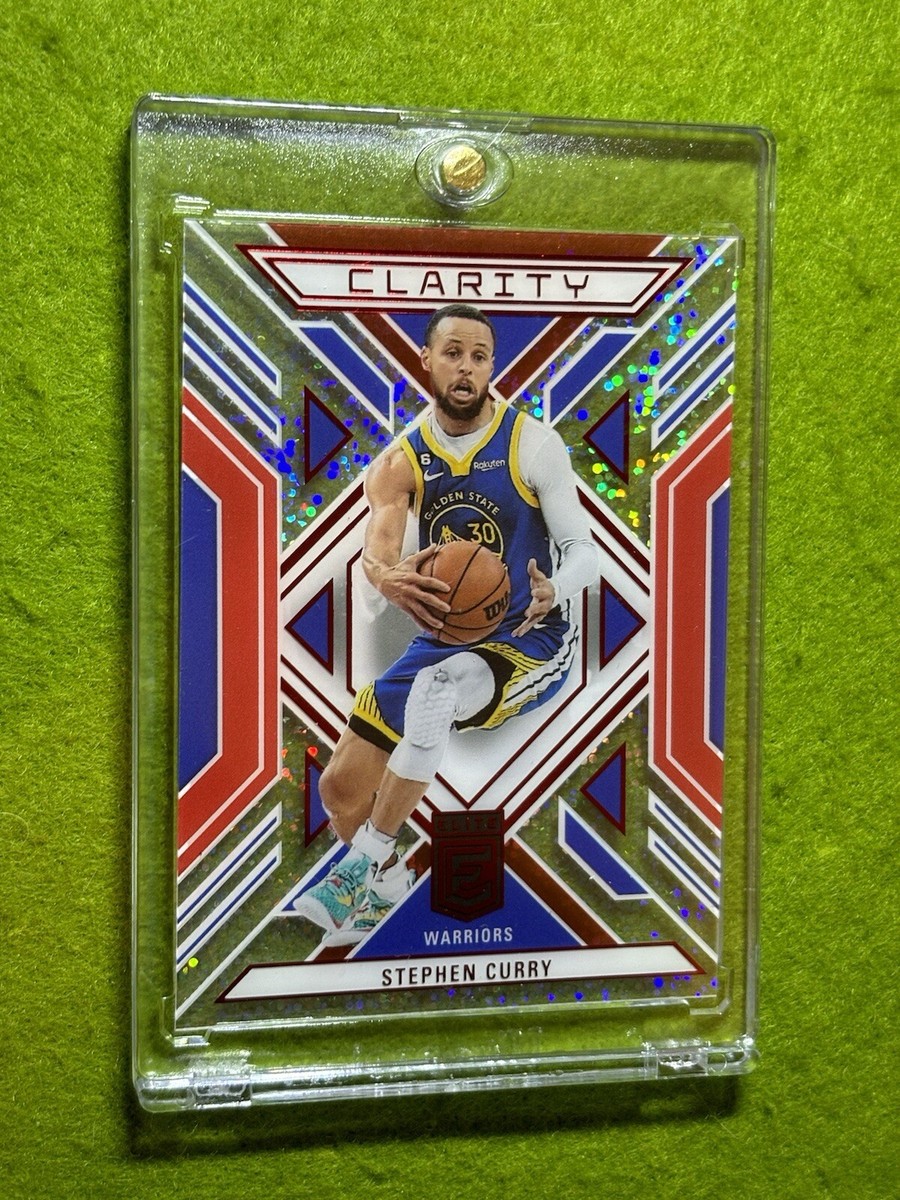 Stephen Curry WHITE SPARKLE PRIZM SSP CLEAR Card 2023 Elite