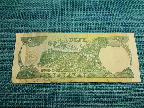 🇫🇯 Fiji 2 Dollars 1995 P-90 Banknote 092324-6 - Picture 2 of 2