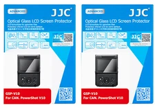 2 x JJC GSP-V10 9H 2.5d Optical Glass LCD Protector for Canon PowerShot V10