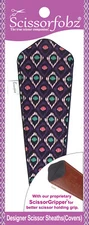 SCISSORFOBZ Designer Scissors Sheath Cover Single large Purple Multicolor Flame
