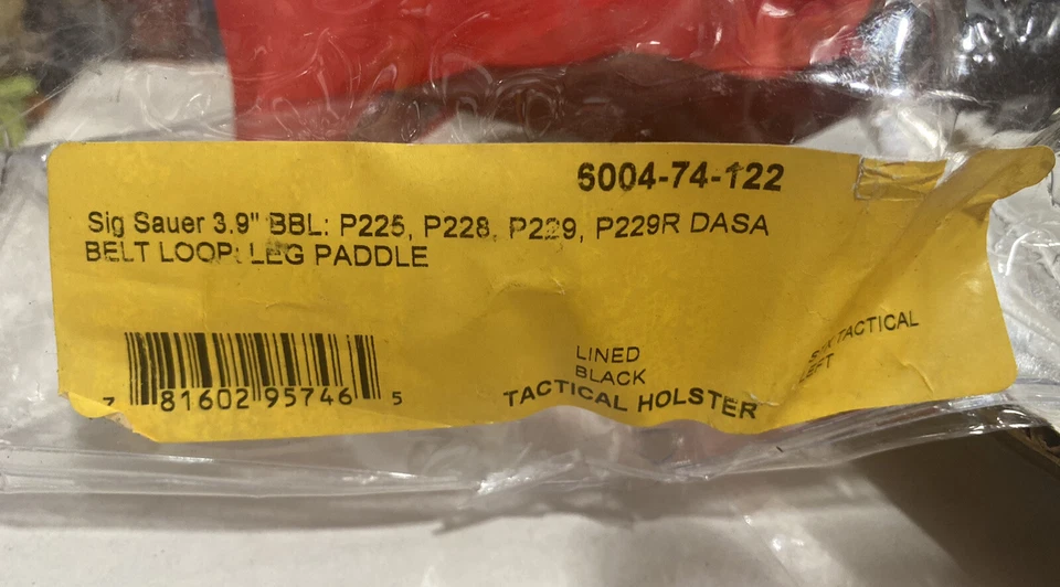 SAFARILAND 6004-74-122 TACTICAL / MILITARY SLS THIGH HOLSTER SIG P225 228 229 LH - Image 3 of 4