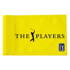 The Players Golf  Pin Flag PGA Tour  Regulation Tube Flag 8x6Inch Yellow