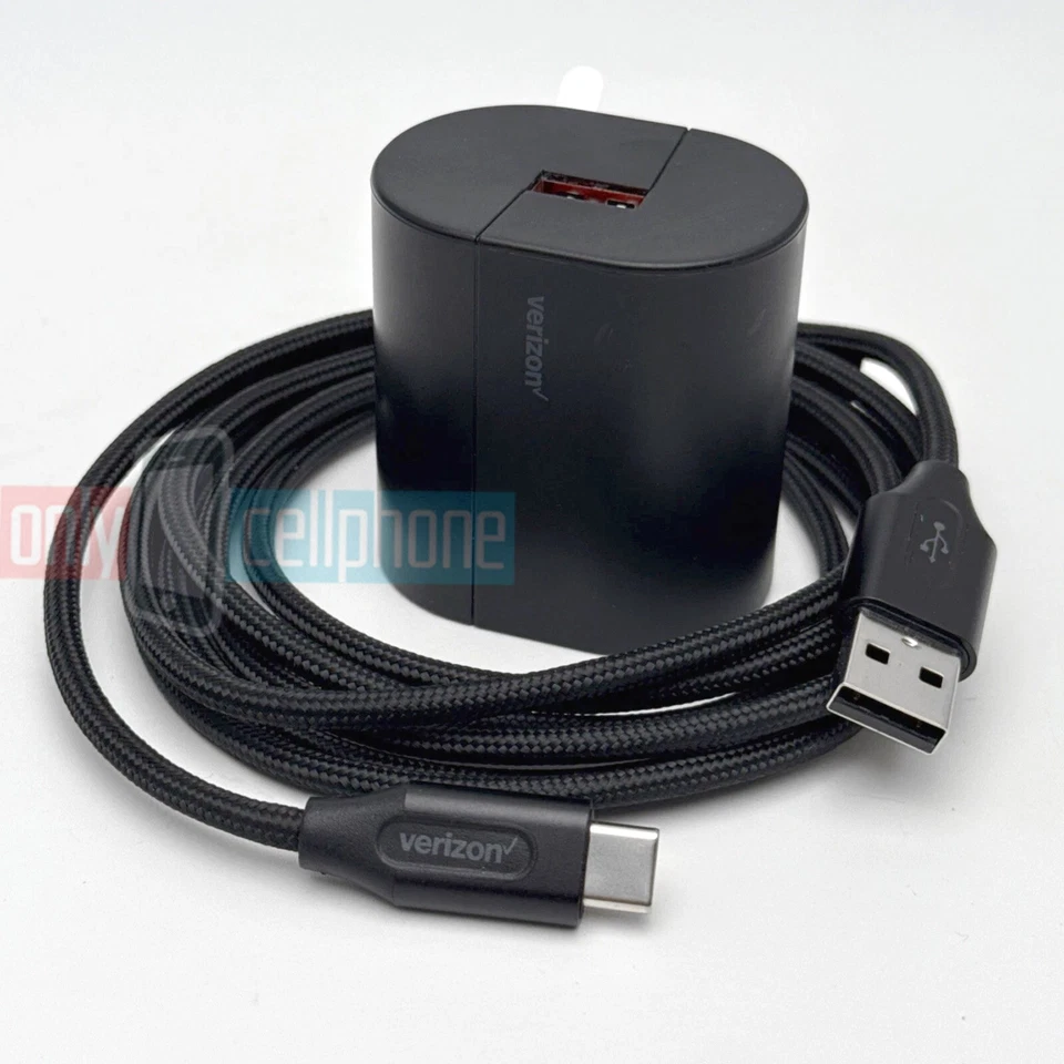 Verizon USB Fast Charger & 6FT USB-C Cable for Galaxy S23/22/21/20/Plus/Ultra/FE - Image 4 of 4