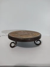 Pier 1 Imports Slate Rock Pillar Any Candle Holder Plate Made In Thailand