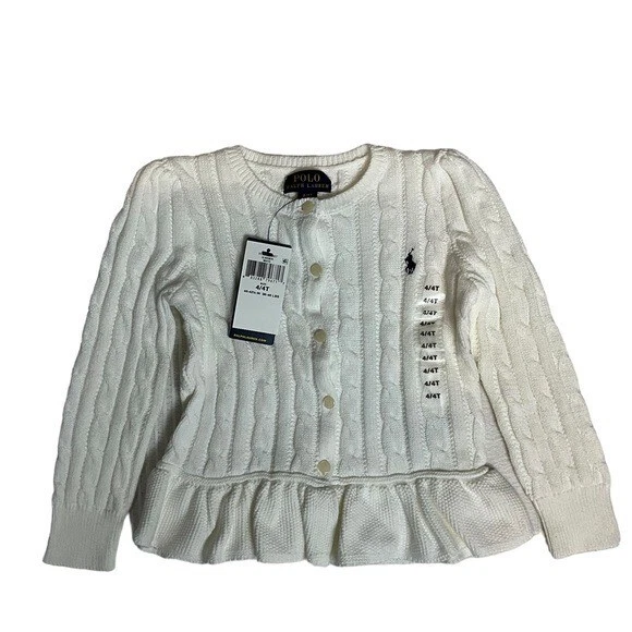 Cotton clearance peplum cardigan