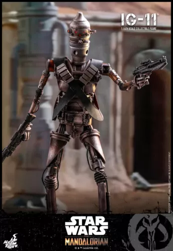 Star Wars: Mandalorian IG-11 1/6th Scale Figure Set (2022) Sideshow Hot Toys New