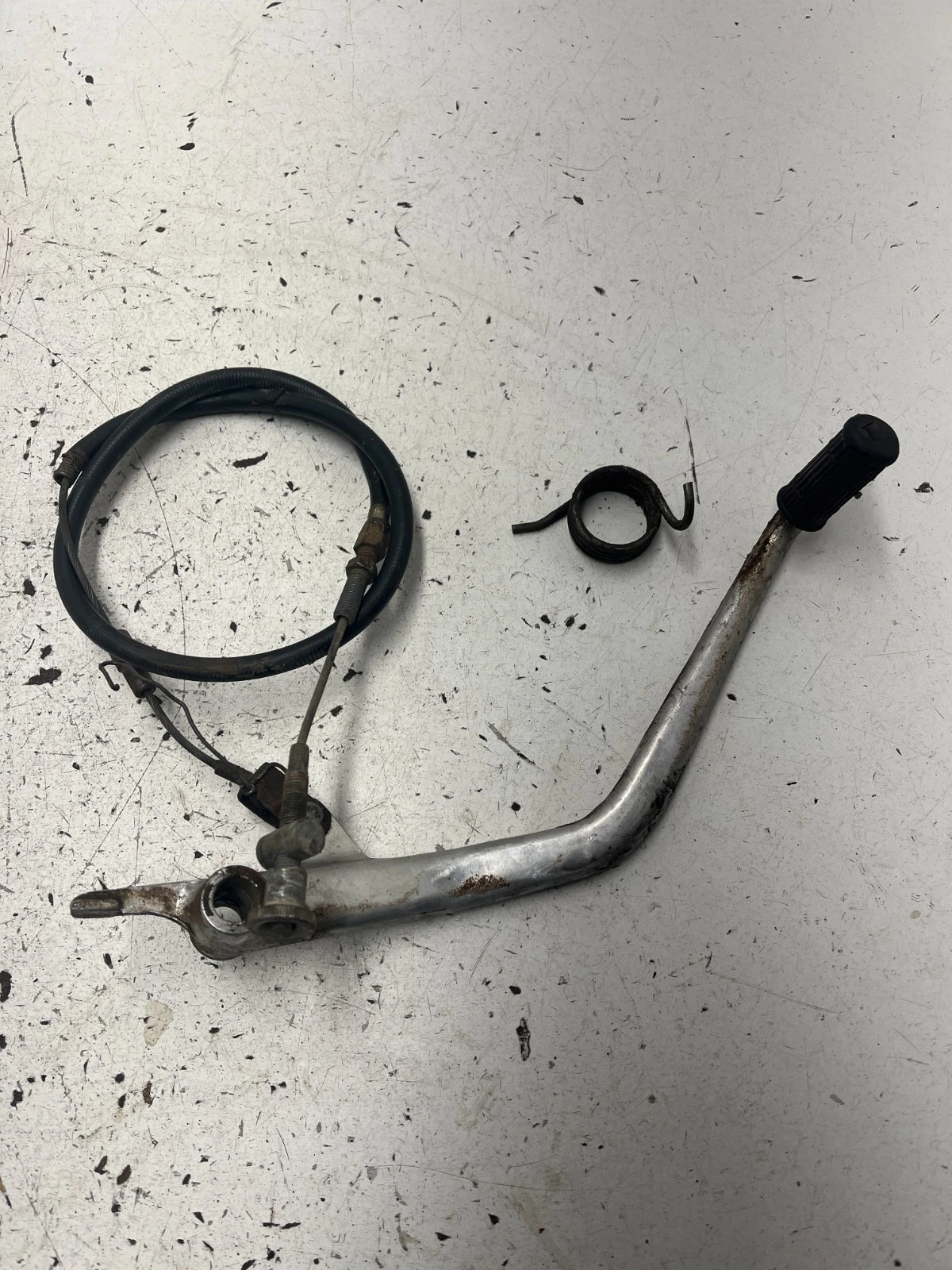 74 1974 Harley Davidson SR100 Sr 100 Baja OEM Rear Back Brake Lever Pedal Spring