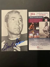 Bart Starr signed Radnor Graphic Art card Auto RGA 90 Football HOF Packers JSA