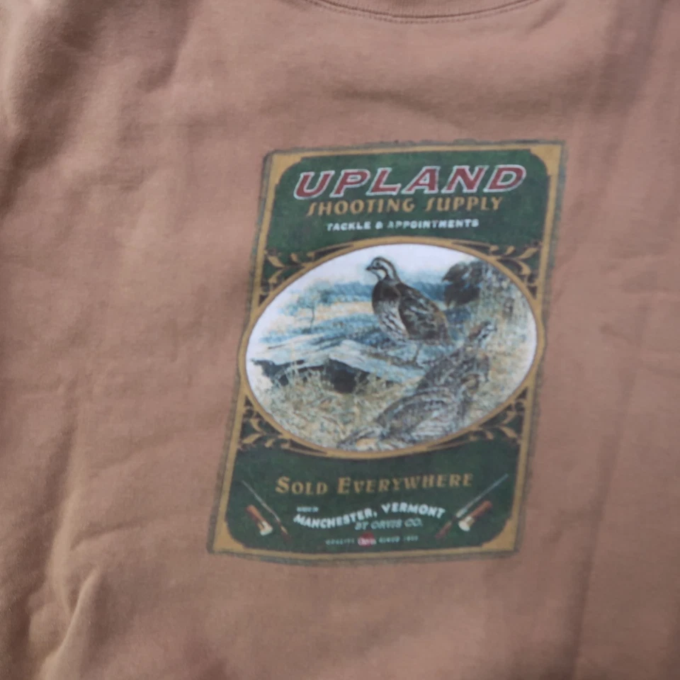 Suéter Orvis Cuello Redondo Para Hombre 2XL Marrón Pullover Aire Libre Senderismo Foto 3 de 4