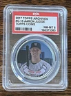 2017 Topps Archives Aaron Judge rookie Topps Coin PSA 8 NM-MT NY Yankees