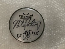 MIKE PORTNOY AUTOGRAPHED 6” DRUM HEAD - USED ON DREAM THEATER’S 40TH ANNIVERSARY