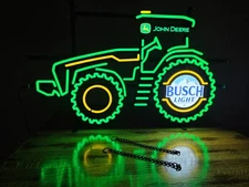 Busch Light John Deere Tractor LED AUTHENTIC 